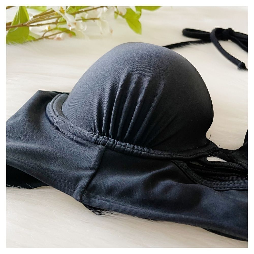 NWT A&F Push Up Plunge Bikini Bra Top 34B - Picture 11 of 13